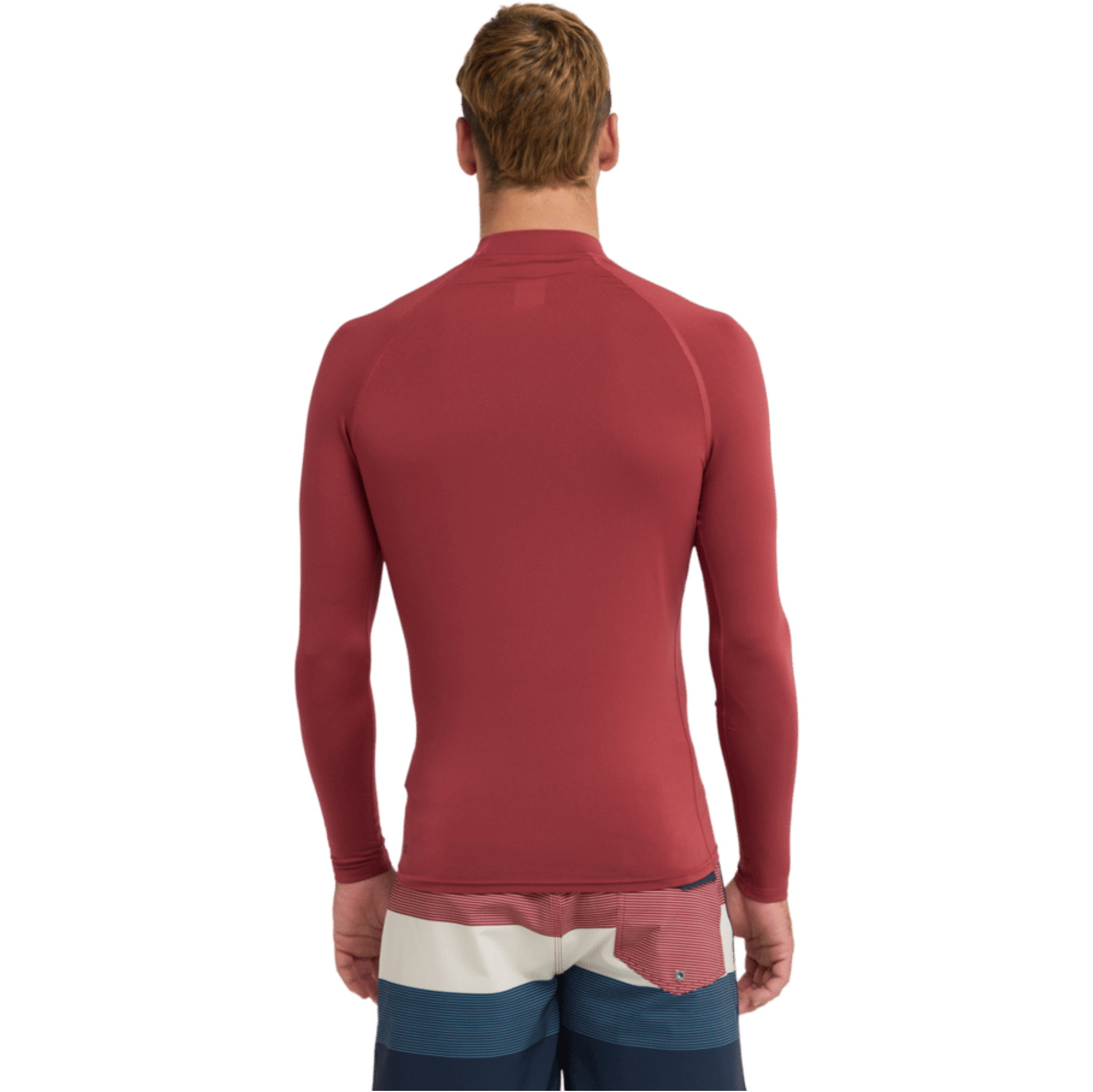 2026 Quiksilver Männer Everyday UPF50 Langarm-Lycra-Weste AQYWR03131 - Burnt Russet